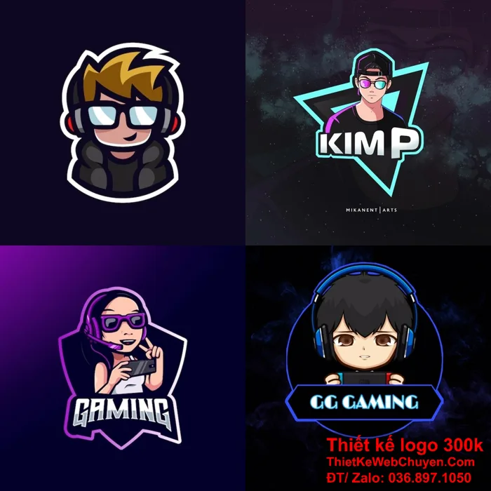 logo avatar gaming GIÁ RẺ 300K 500K ĐẸP CHUYÊN NGHIỆP