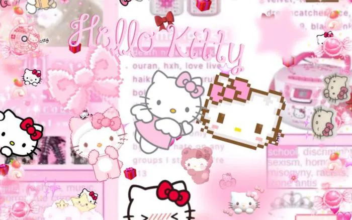 Top 99+ hình nền Hello Kitty màu hồng cute nhất 2025