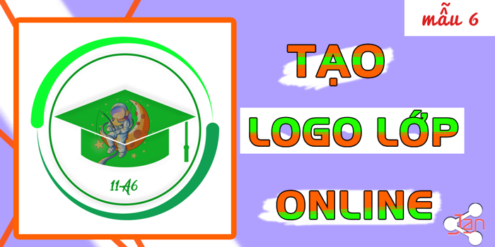 Tạo Logo Lớp Online [Kiểu 6] - Logo Lớp Đơn Giản với mũ tốt nghiệp. - TẠO ẢNH  ONLINE