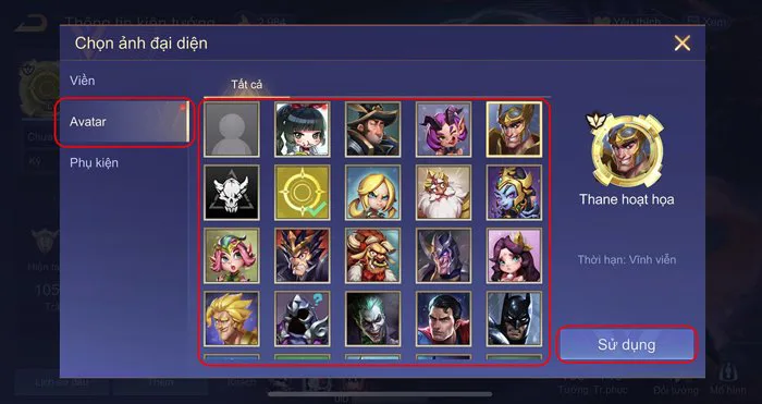 Cách đổi avatar trong Liên Quân theo ý thích của bạn cực kỳ đơn giản