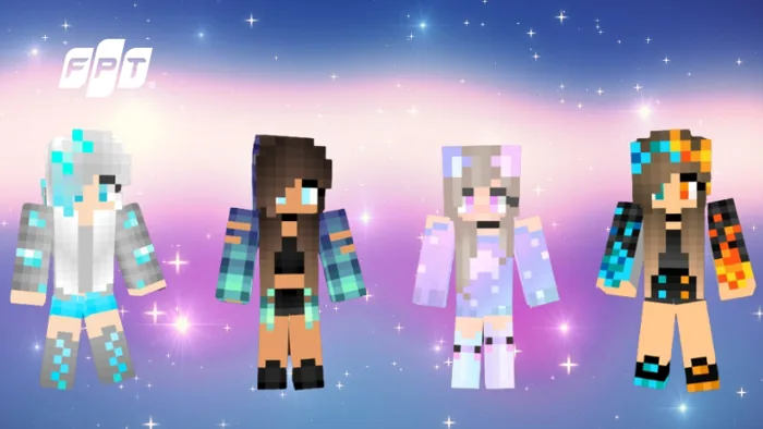 30+ ý tưởng Skin Minecraft nữ đẹp, dễ thương nhất 2025