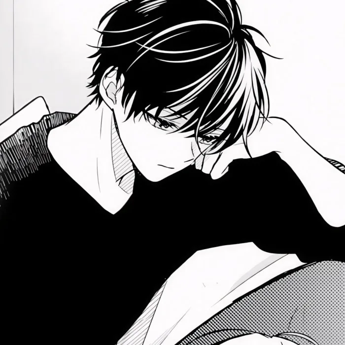 99+ Ảnh Anime Trắng Đen Buồn 🌘🖤, Ngầu🕶️, Avatar Nam Trắng Đen Buồn
