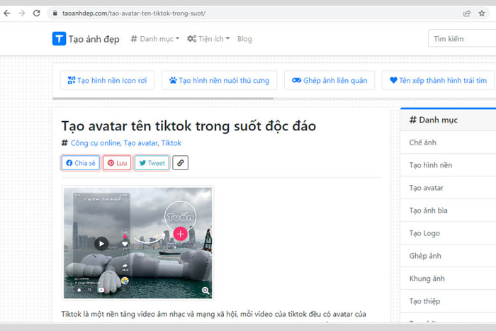 5 cách làm avatar trong suốt trên tiktok độc đáo, đơn giản