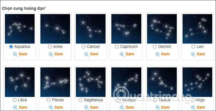 Cách tạo hình nền 12 cung hoàng đạo cho điện thoại - QuanTriMang.com Cách tạo hình nền 12 cung hoàng đạo cho điện thoại - QuanTriMang.com