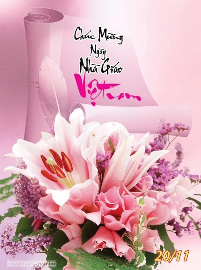 Top hình ảnh chào mừng ngày 20/11 đẹp và ý nghĩa nhất
