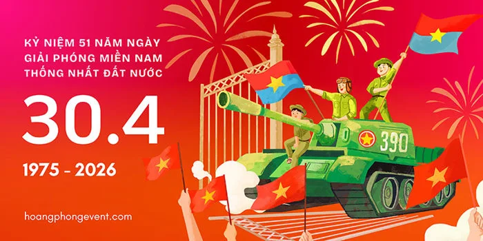 20+ Mẫu Backdrop 30/4 – 1/5 Đẹp, Ấn Tượng 2026