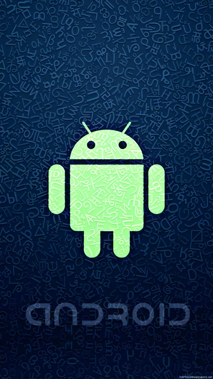 Hình Nền 4K Xanh Đậm Logo Robot Android | 2160x3840 | Wallpaper Alchemy
