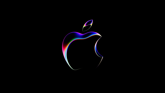 WWDC 2023 Wallpaper 4K, Apple logo, Black background, 5K