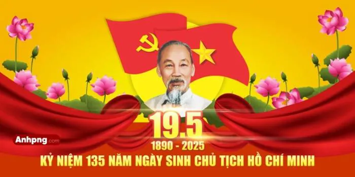 Ảnh Bác Hồ kỷ niệm 135 năm ngày sinh 19-5 dùng thiết kế poster tuyên truyền - Anhpng.com - Kho Tài Nguyên Thiết Kế: Ảnh Png, Vector, Corel, Ai, Psd