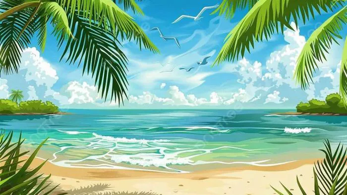 Tải 100+ background biển vector - File PSD, AI, CDR miễn phí - Inviva.vn