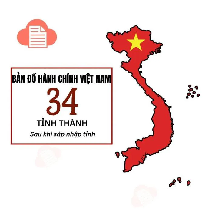 Download Bản Đồ Việt Nam 34 Tỉnh Thành Vector File JPG PNG CDR AI Miễn Phí