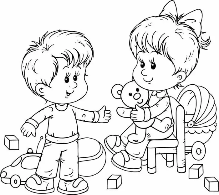 Tranh tô màu bạn trai bạn gái đẹp dễ thương cho mọi lứa tuổi
