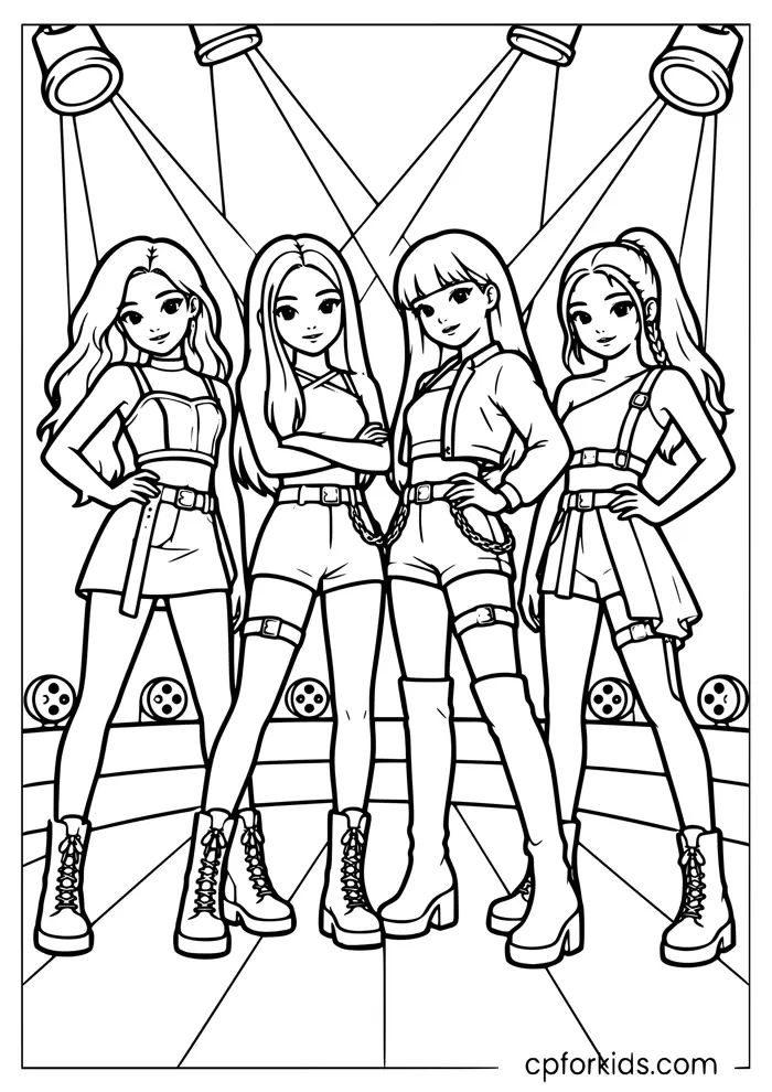 BLACKPINK Coloring Pages — 24 Free Printable PDFs