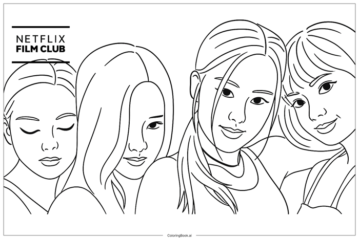 43 trang tô màu Blackpink (PDF và PNG miễn phí)