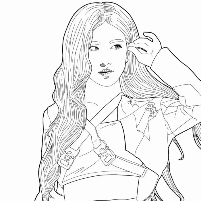 Tuyển tập 83 mẫu tranh tô màu Blackpink cực xinh xắn cho bé