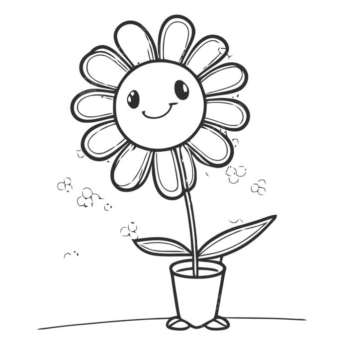 Hình ảnh Vẽ Tranh Tô Màu Bông Hoa Em Bé Hạnh Phúc Cho Vectơ PNG , Vẽ Hoa,  Bé Vẽ, Vẽ Chiếc Nhẫn PNG và Vector với nền trong suốt để tải