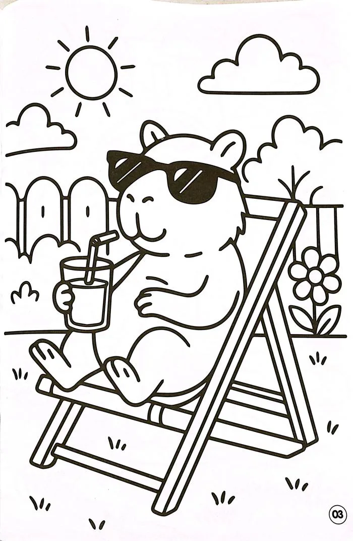 Tô Màu Capybara - Ngộ Nghĩnh