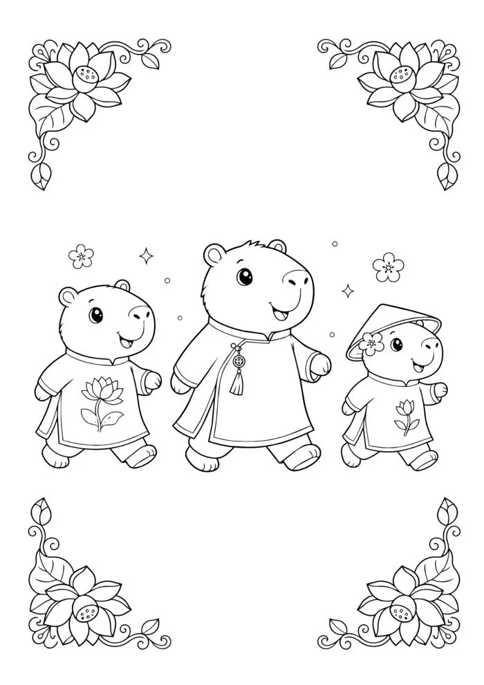 Mẫu Capybara dễ thương, dễ chỉnh sửa | Canva