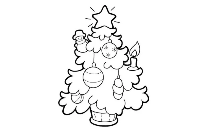 16 cách vẽ cây thông Noel đơn giản mà các mẹ có thể dạy bé