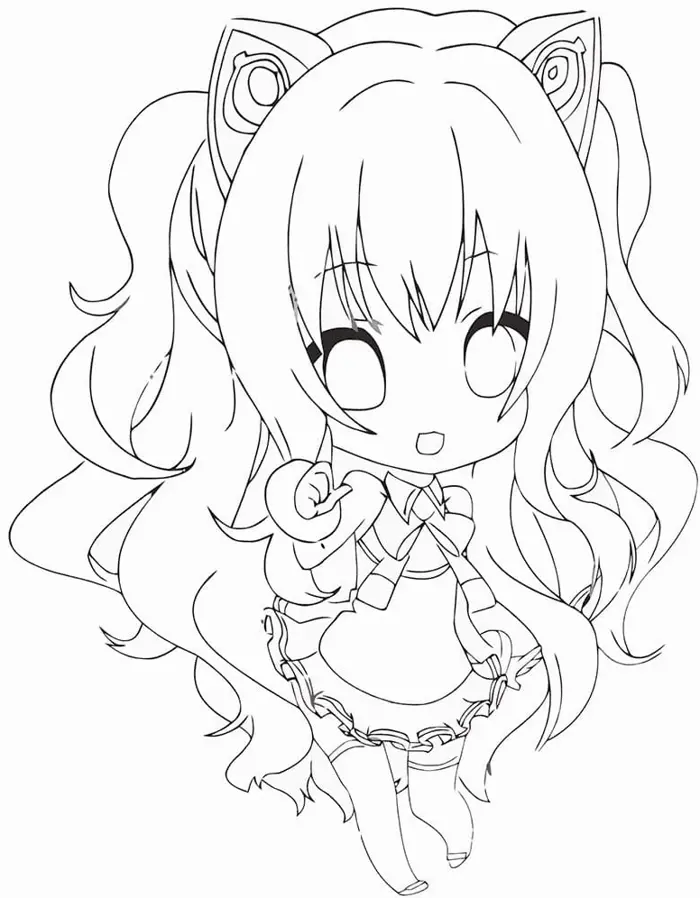 Tuyển tập tranh tô màu anime chibi dễ thương siêu cấp vũ trụ cho bé