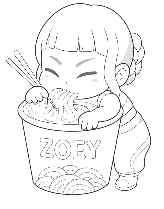 Tải ngay 100+ tranh tô màu chibi siêu cute, đáng yêu cho bé