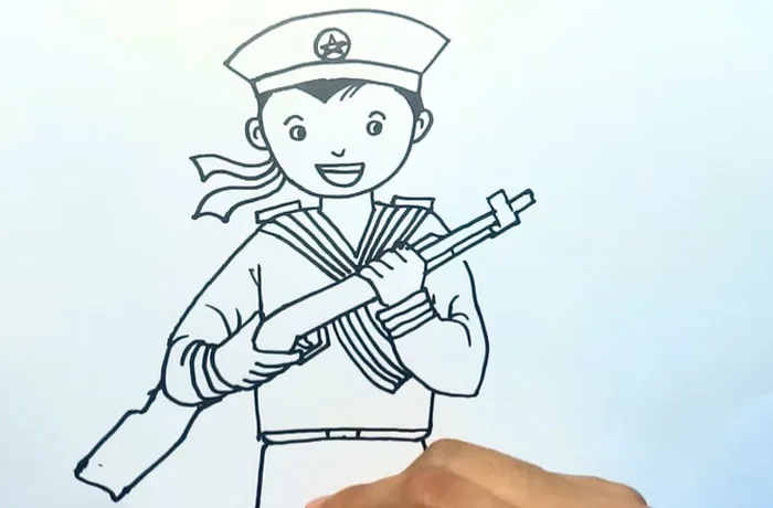 5 Bước Vẽ Chú Bộ Đội Cực Kỳ Đơn Giản Cho Trẻ Tập Vẽ - POPS Kids Learn