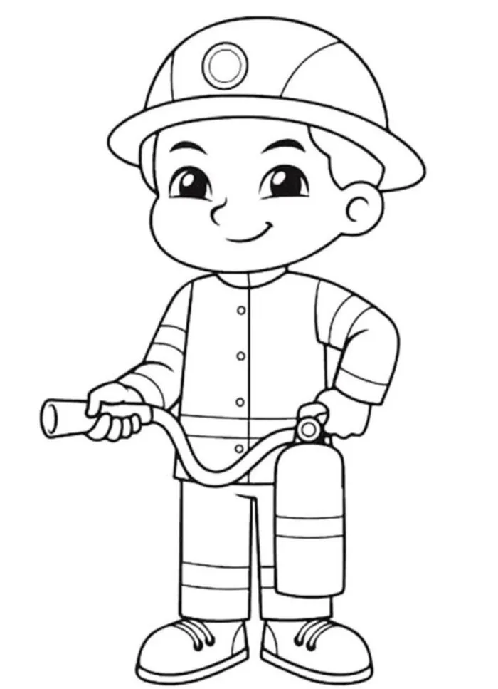 Tranh tô màu chủ đề nghề nghiệp