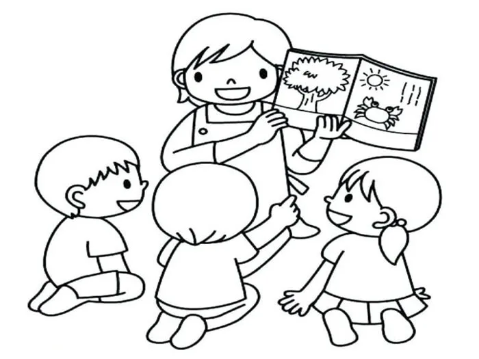 Tranh tô màu chủ đề nghề nghiệp