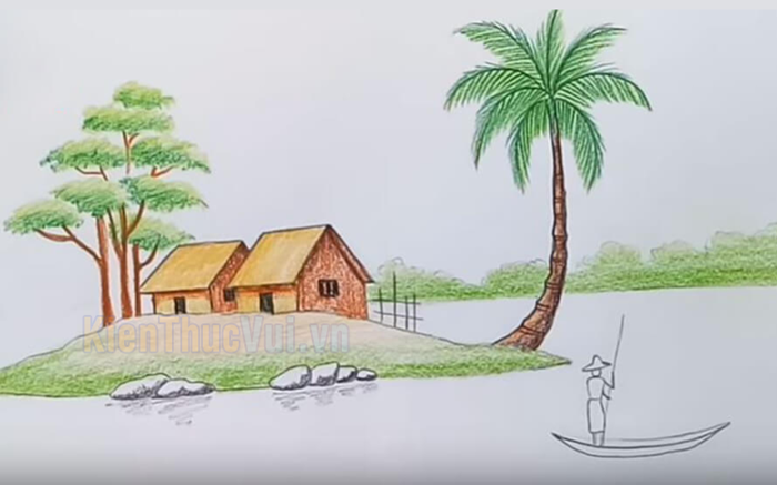 Tranh tô màu quê hương đất nước