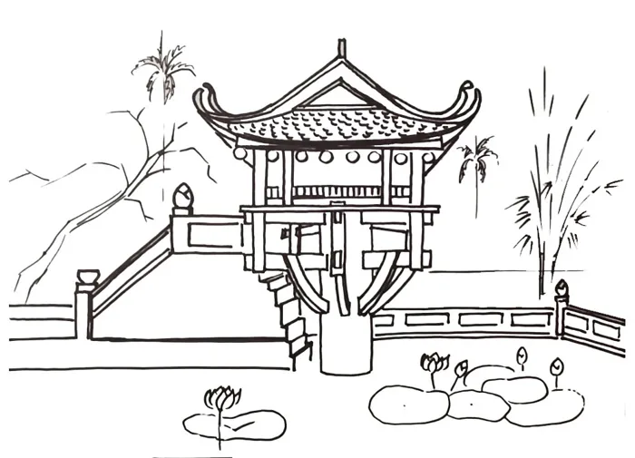 Tranh tô màu: Chủ đề Quê hương đất nước Bác Hồ