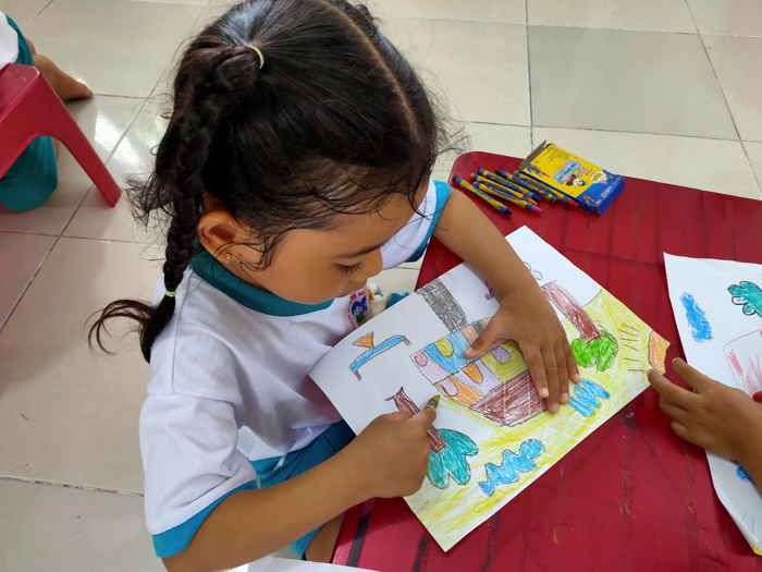 CÁC BÉ VẼ TRANH TÔ MÀU CHỦ ĐỀ TRƯỜNG MẦM NON