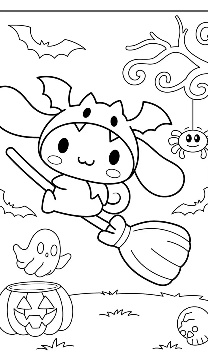 95+ mẫu tranh tô màu Cinnamoroll siêu đáng yêu cho bé