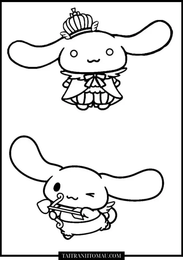 Tải 100+ Tranh Tô Màu Cinnamoroll Cute, Dễ Thương Cho Bé [Miễn Phí PDF A4]