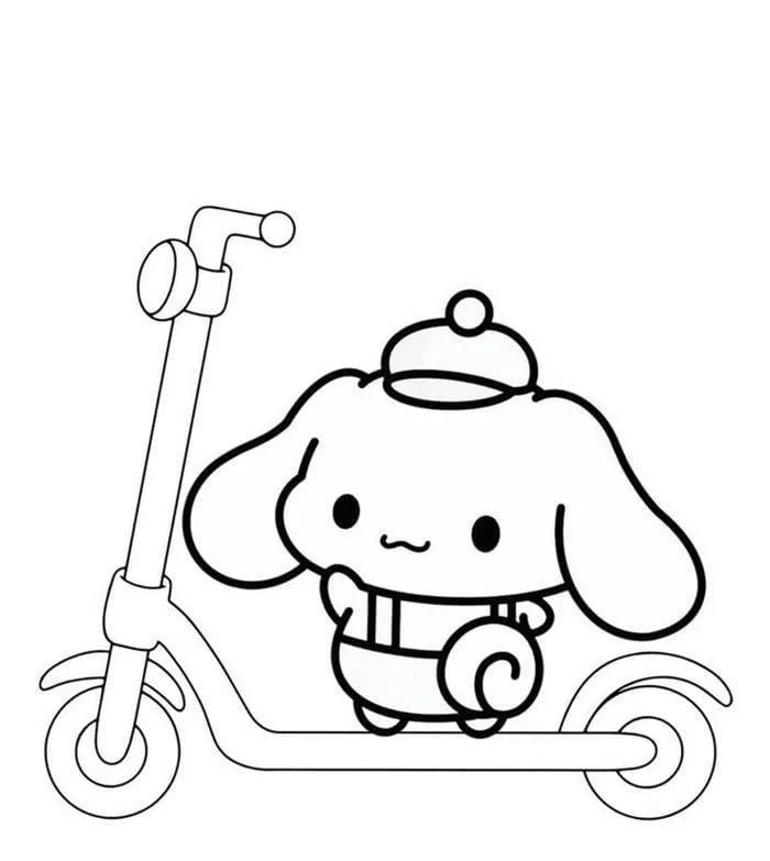 100+ bộ tranh tô màu cinnamoroll cho bé đẹp, dễ tô được trẻ yêu thích