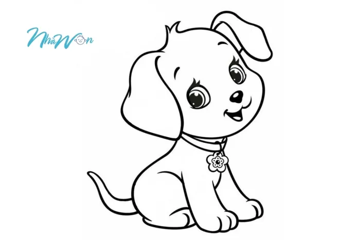 Bộ sưu tập hình ảnh con chó cho trẻ tô màu thú vị và sáng tạo
