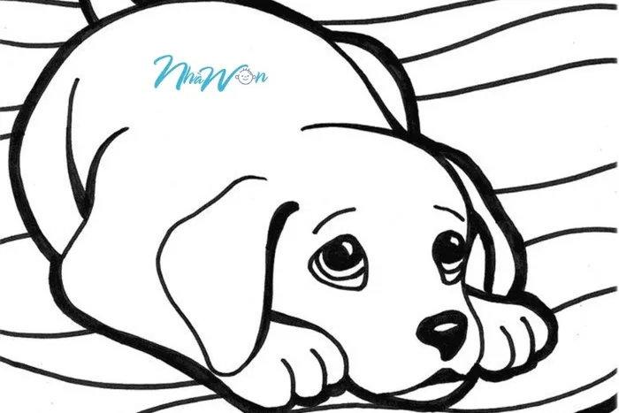 Bộ sưu tập hình ảnh con chó cho trẻ tô màu thú vị và sáng tạo