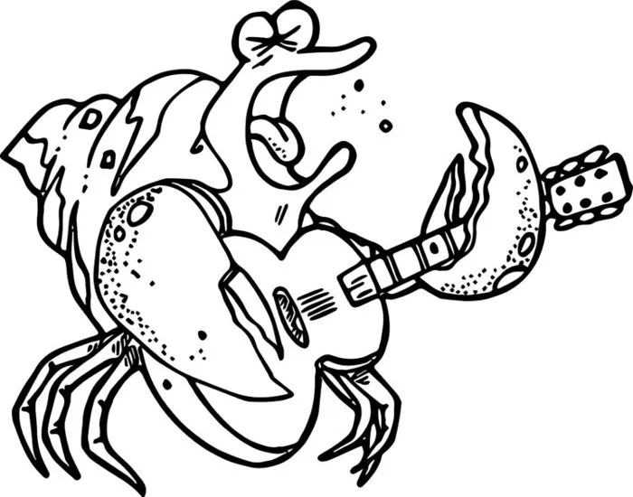 Bộ sưu tập tranh tô màu con cua cho bé khám phá thế giới đại dương