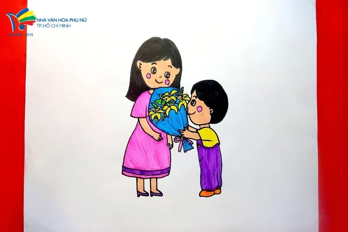 Vẽ Tranh Tặng Mẹ Ngày 20/10 Nên Vẽ Gì? - Nhà Văn Hoá Phụ Nữ thành phố Hồ  Chí Minh