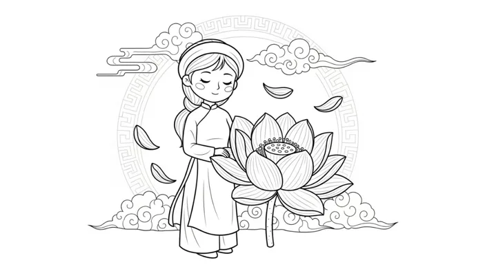 100+ mẫu tranh tô màu ngày 20/10 ý nghĩa và đơn giản