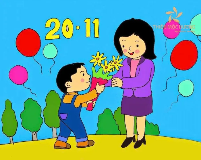 Cách vẽ tranh 20/11 đơn giản, ý nghĩa, gợi ý 50+ mẫu tranh đẹp nhất