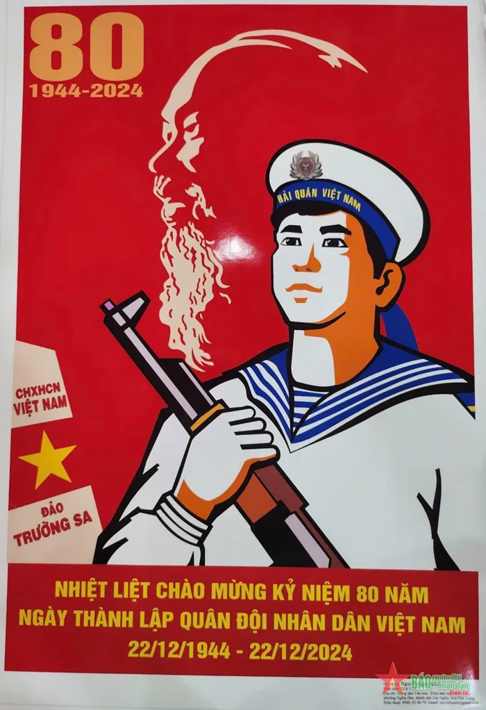 1.394 tác phẩm tranh cổ động chào mừng kỷ niệm 80 năm Quân đội nhân dân
