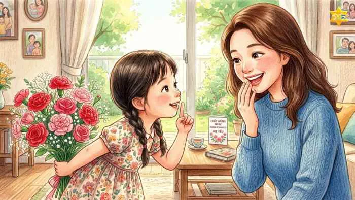 Gợi ý 10 mẫu vẽ tranh mùng 8 tháng 3 tặng mẹ đẹp và đơn giản