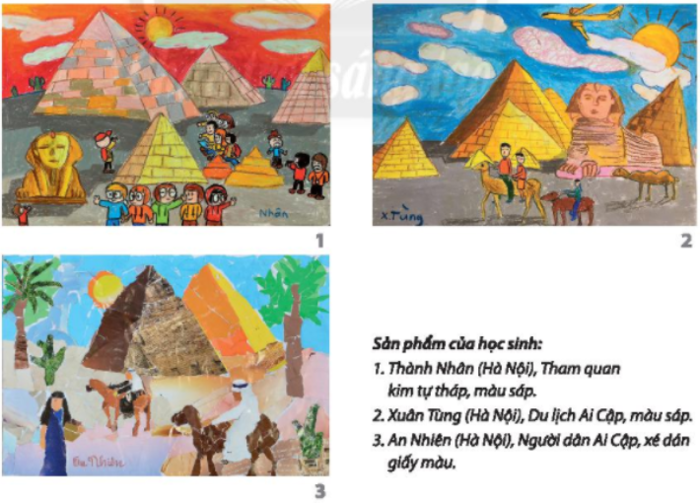 Trả lời Khám phá nghệ thuật Cổ đại trong tranh vẽ - SGK Mĩ thuật 6 chân  trời sáng tạo