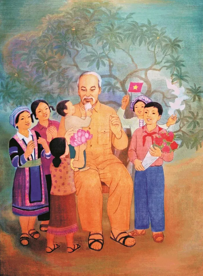 Vẽ Bác bằng niềm kính yêu vô hạn Vẽ Bác bằng niềm kính yêu vô hạn