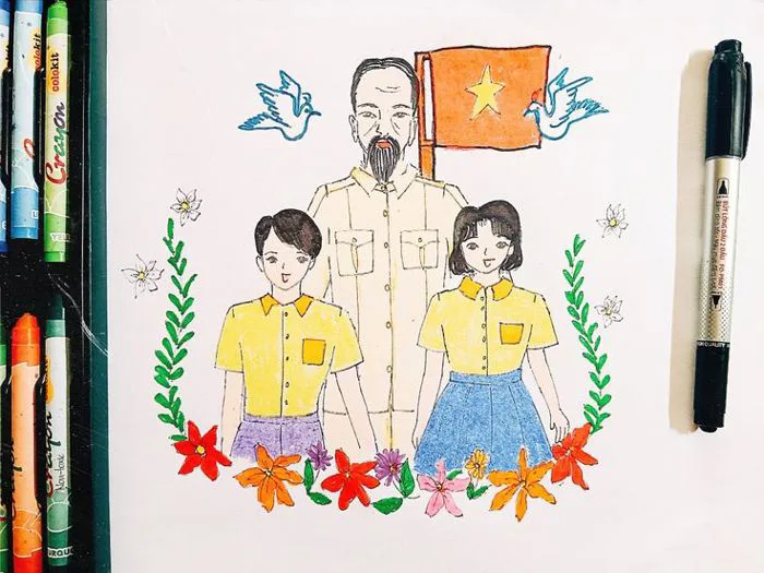 Vẽ Tranh Bác Hồ Vẽ Tranh Bác Hồ