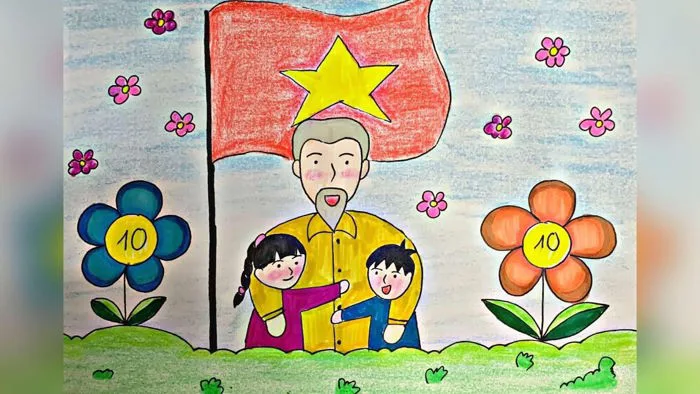 Vẽ tranh Bác Hồ đơn giản | Vẽ Bác Hồ với thiếu nhi đẹp nhất | Vẽ tranh Bác Hồ và thiếu nhi Việt Nam Vẽ tranh Bác Hồ đơn giản | Vẽ Bác Hồ với thiếu nhi đẹp nhất | Vẽ tranh Bác Hồ và thiếu nhi Việt Nam