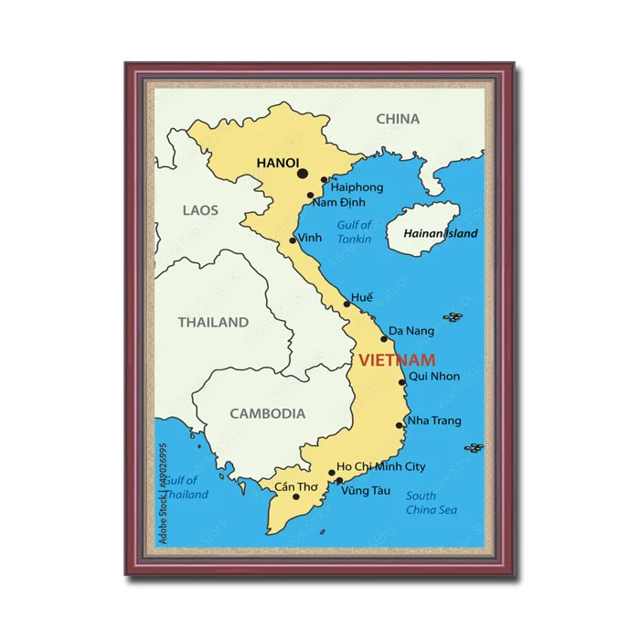 Mẫu tranh bản đồ Việt Nam đẹp Amia26995