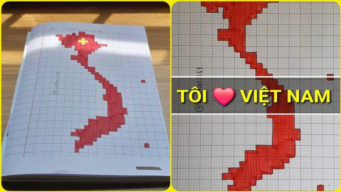Vẽ bản đồ Việt Nam (Pixel Art #108)