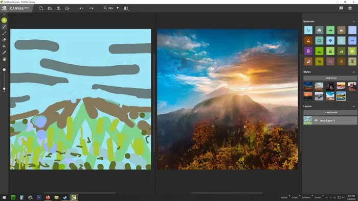 Tải NVIDIA Canvas - Công cụ vẽ tranh nghệ thuật bằng AI