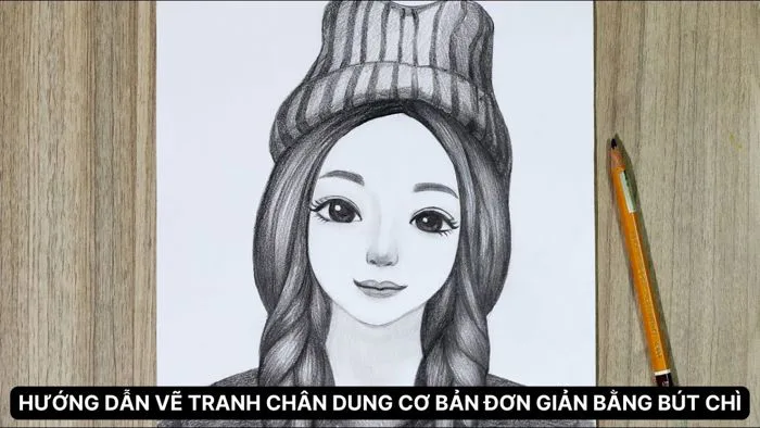 Hướng dẫn vẽ tranh chân dung cơ bản đơn giản bằng bút chì